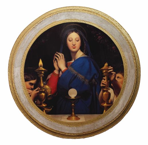 Virgin Of The Host Florentine Plaque