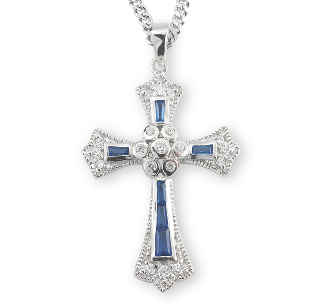 Sapphire and Crystal Cubic Zirconia's "CZ's" Cross