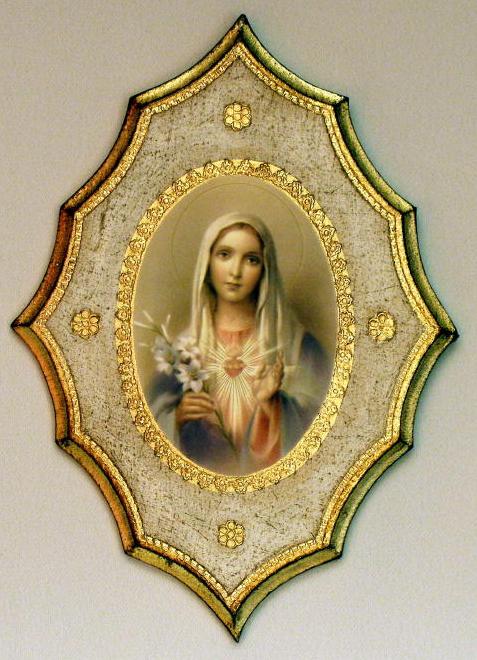 Immaculate Heart of Mary Florentine Plaque