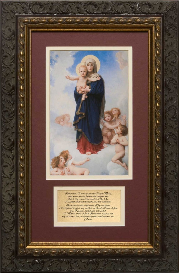 Our Lady of Angels with Memorare Framed Print