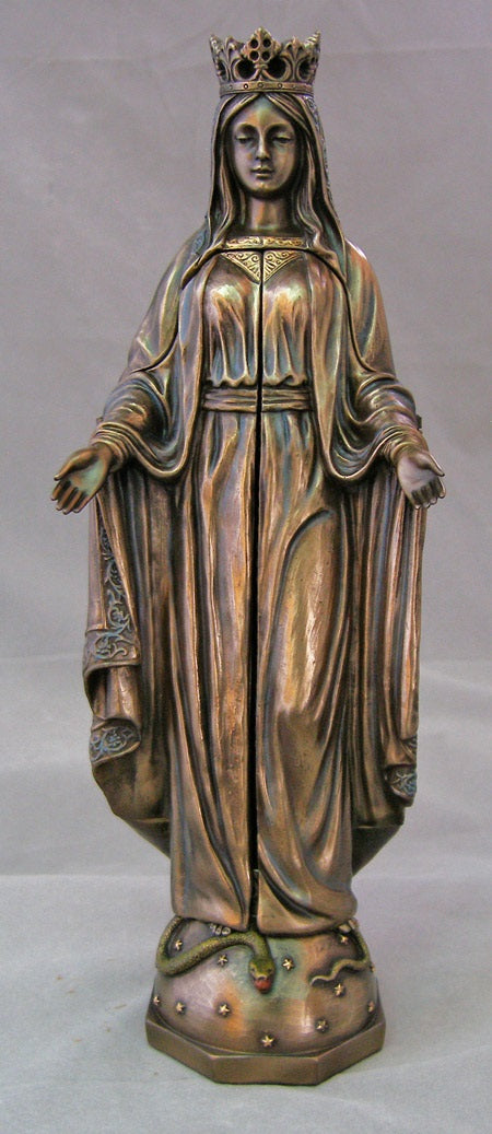 Our Lady of Sorrow Triptych in Bronze Finish 11"