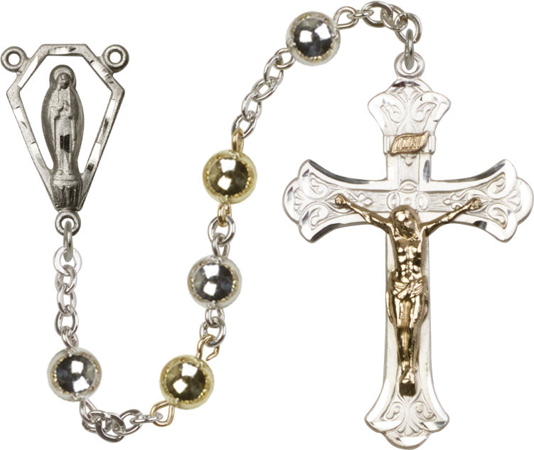 7mm Sterling Silver Round  Rosary
