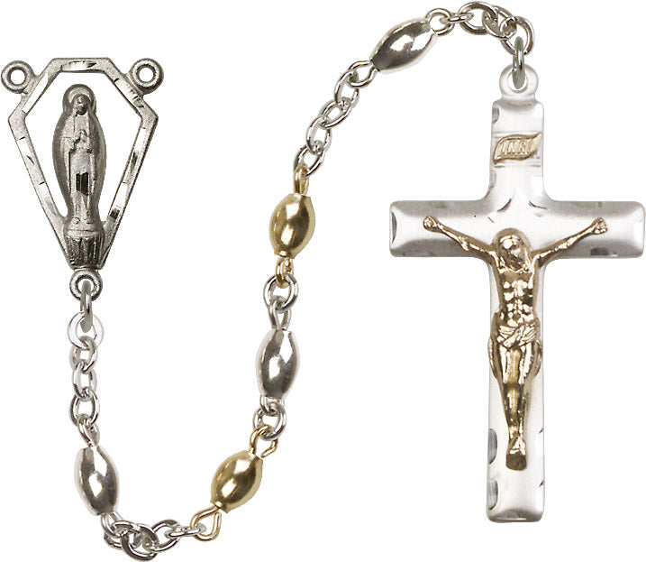 5x7mm Sterling Silver Oval  Rosary