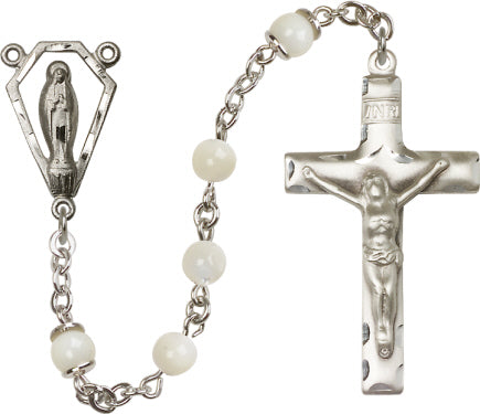 6mm Mother of Pearl  Rosary