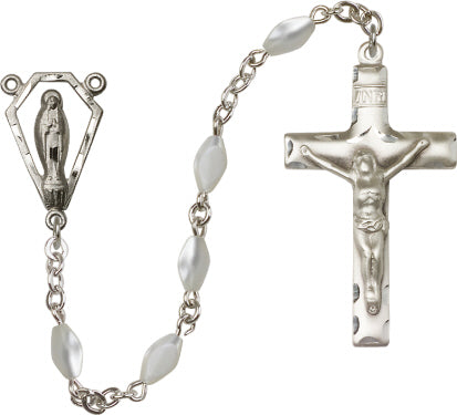 5x7mm Mother of Pearl  Rosary