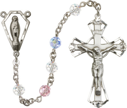 6mm Multi-Color Swarovski  Rosary