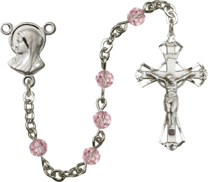 Swarovski  Rosary (5mm) (Madonna Medal Center Piece)