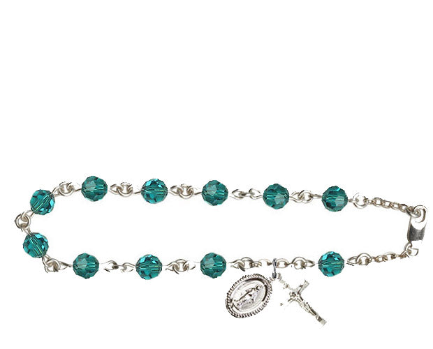 6mm Zircon Swarovski  Rosary Bracelet