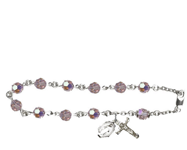 6mm Light Amethyst Swarovski, Austrian Tin Cut Au