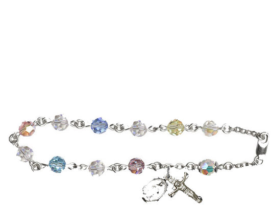 6mm Multi-Color Swarovski, Austrian Tin Cut Auror