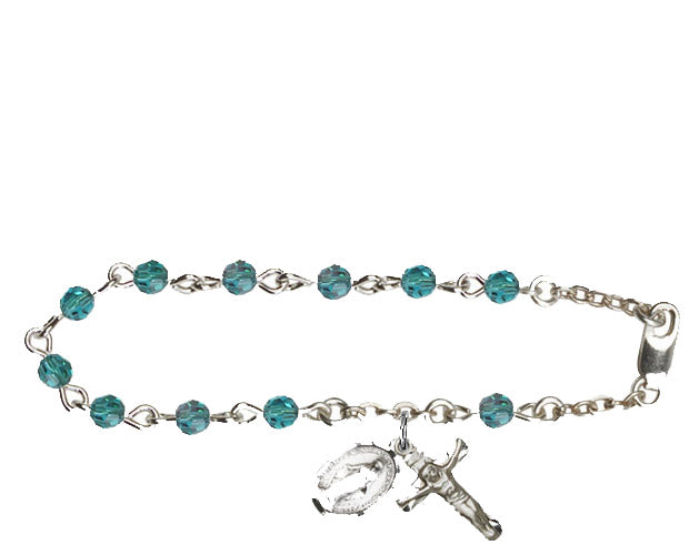 4mm Zircon Swarovski  Rosary Bracelet