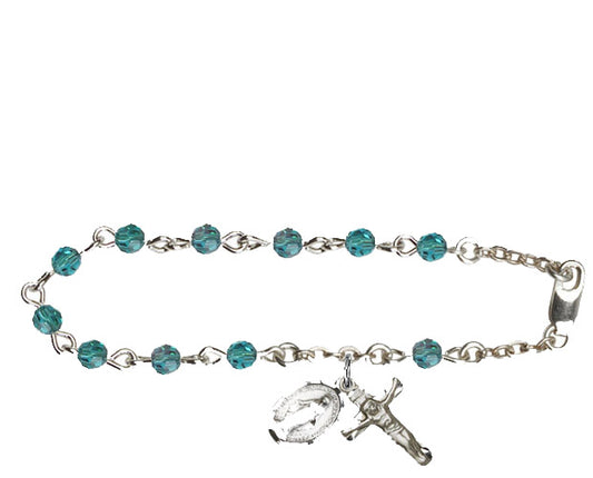 4mm Zircon Swarovski  Rosary Bracelet
