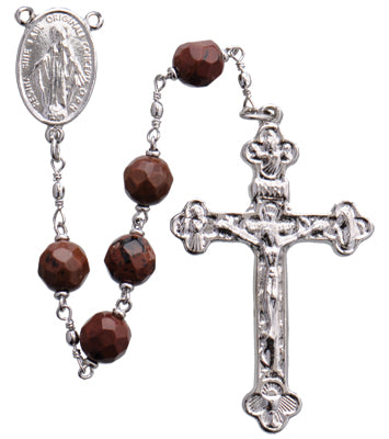 Mahogany Obsidian Rosary