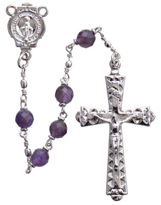 Amethyst Round Rosary